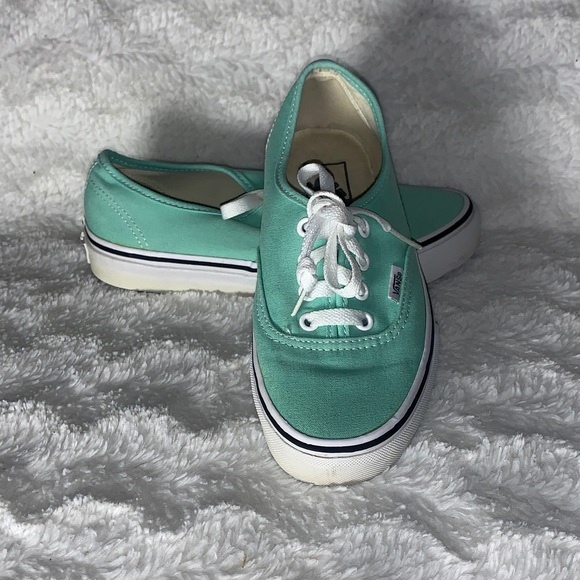 Vans Shoes - Vans women Teal Canvas Sneakers
